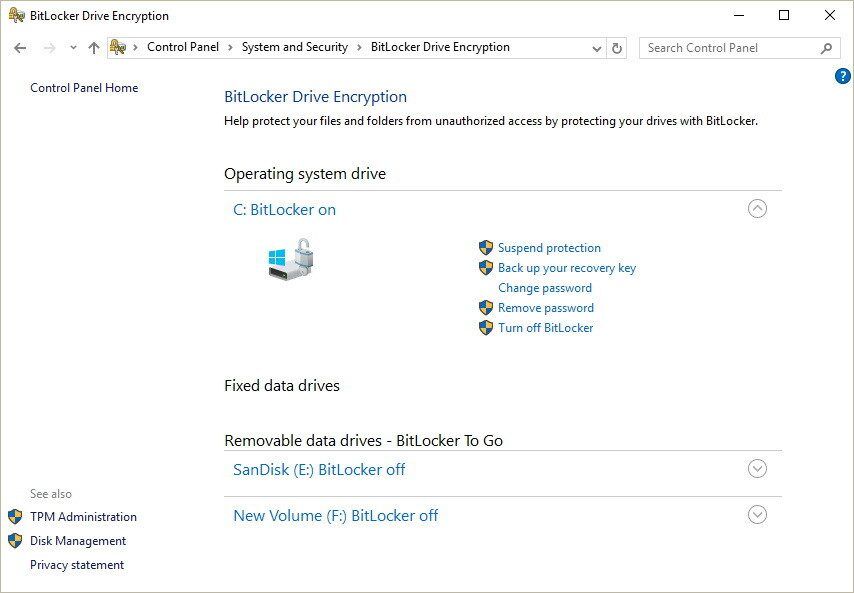 Windows Optional Features Bitlocker Securing Computers For Forensic Analysis - Flashback Data